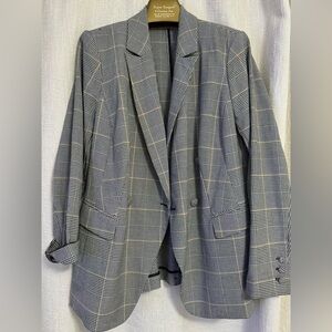 Lane Bryant Gray Checkered Woman’s Blazer